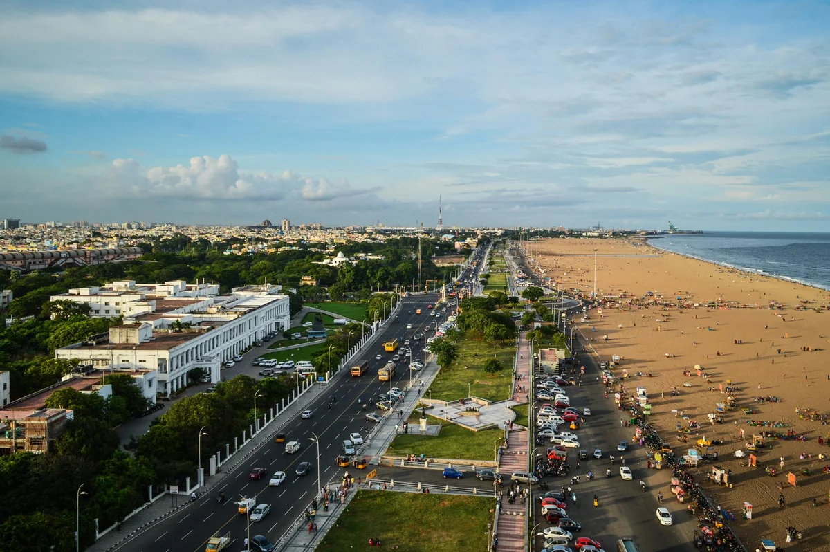 Marina Beach in Chennai
